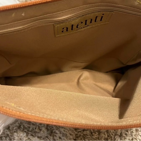 Atenti Women's Western Print Bag - Tan and Brown - Picture 4 of 4